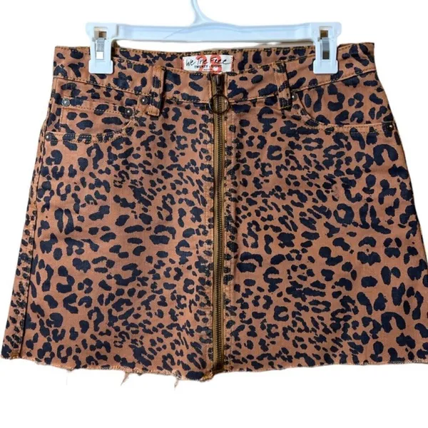 We the free zip it up‎ leopard print skirt 28 - Image 3