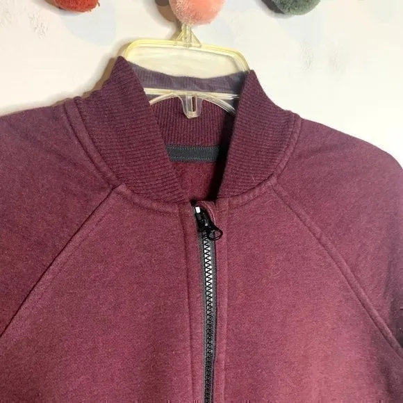 Lululemon Maroon Pleat to Street Bomber jacket - Image 3