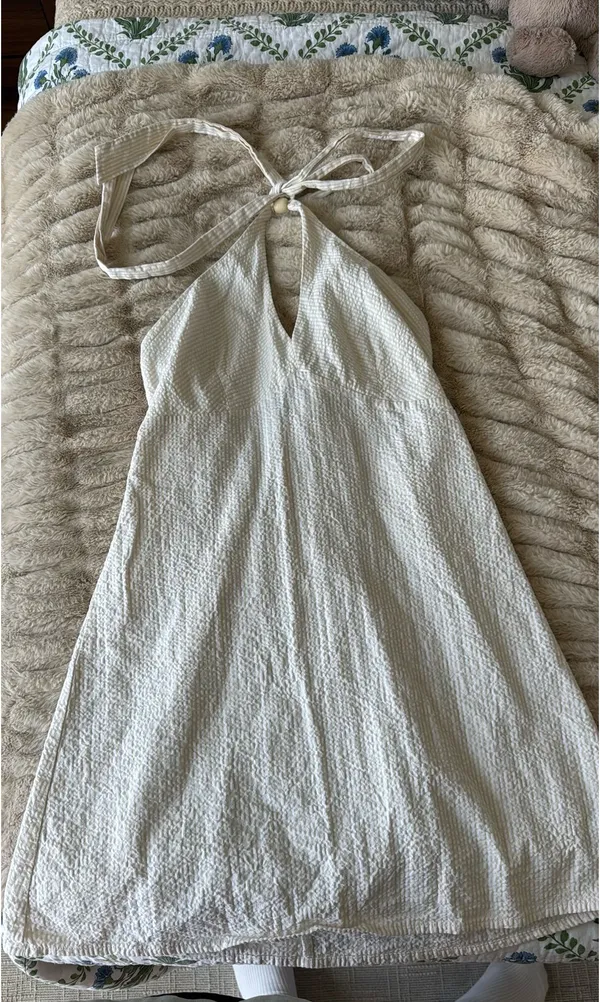 Halter mini dress White - Image 3
