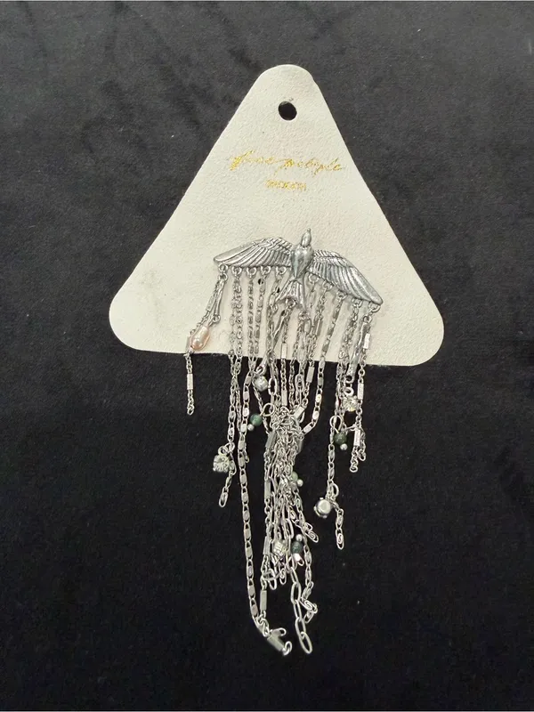 Free People NWT Cresta Dangle Brooch- silver. $30 - Image 4