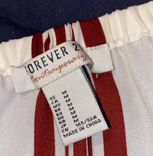 Forever21 Red And White Off The Shoulder Top - Image 4