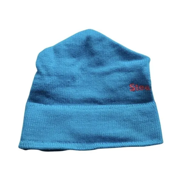 Vintage 1990's Steamboat Ski Resort Hat Cap Nylon Beanie Toque Teal Embroidered - Image 2