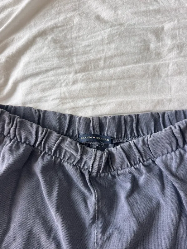 Dark Blue Brandy Melville sweatpants  - Image 2