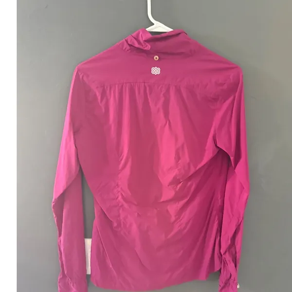 Sherpa Adventure Gear Womens Magenta Pink Button Down Shirt Stretch‎ M Hiking - Image 5