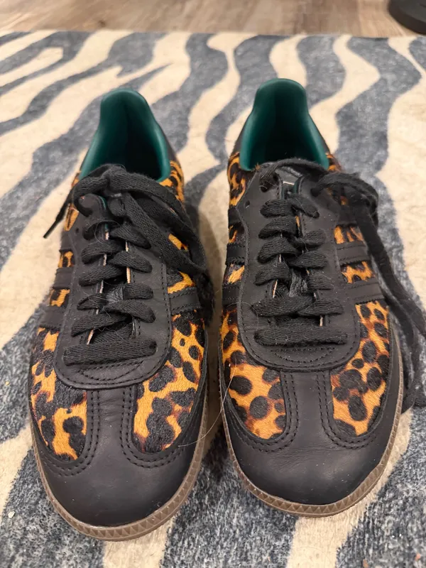 Leopard Adidas Samba Print Shoes - Image 2