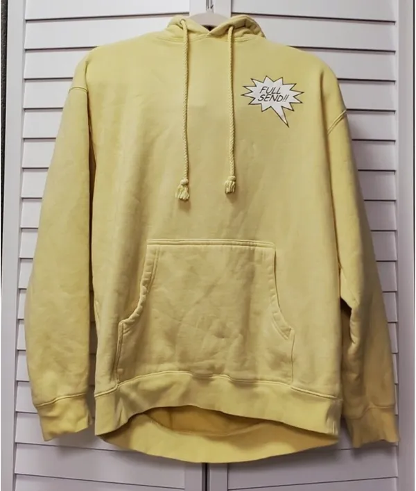 Nelk boys full send hoodie Yellow Size M - Image 3
