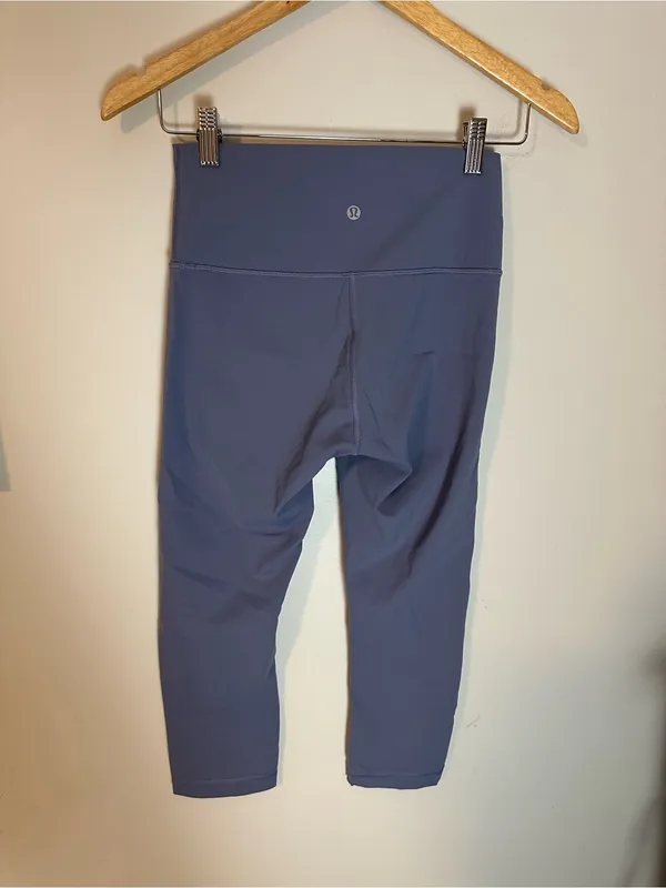 Lululemon Align Crop *21" Cadet Blue 6 - Image 4