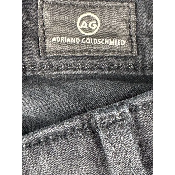 AG Adriano Goldschmied The Prima Mid-Rise Cigarette Jean Black 27R Designer Slim - Image 3