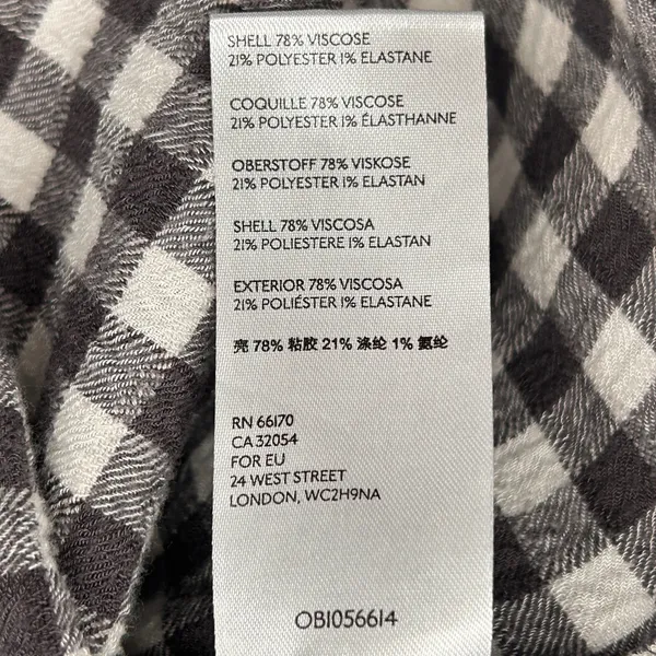 Anthropologie Isadora Shirt Gingham Check Boho Cottage Long Sleeve Women's M‎ - Image 6