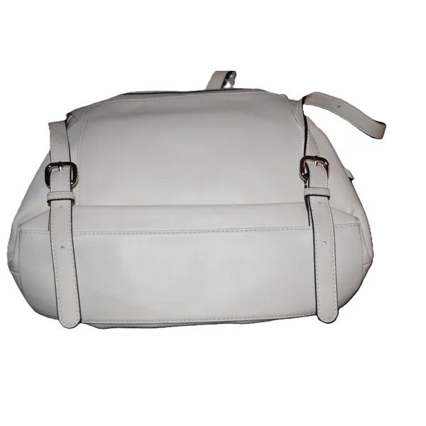 DKNY Graffiti Logo Backpack Womens White Good Faux Leather Streetwear Bag - Image 5