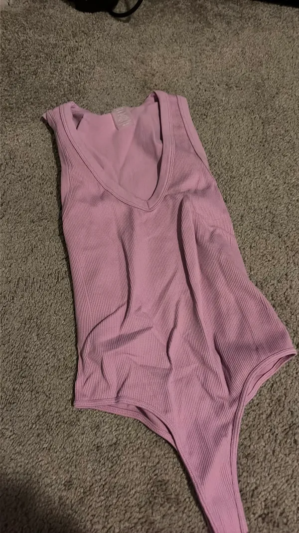 Purple V-neck bodysuit - Image 2