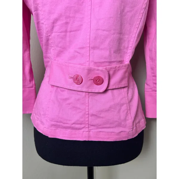 Vintage Y2K Hot Pink Blazer 💖 Barbiecore Legally Blonde It Girl Bisou Bisou - Image 4