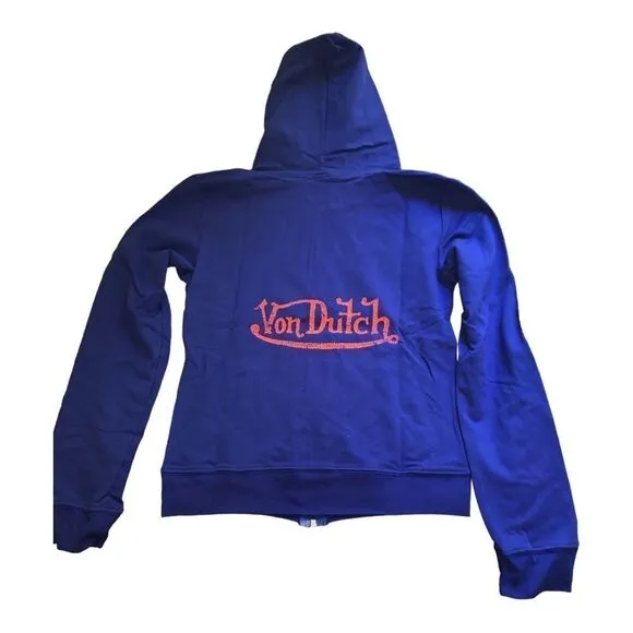 Von Dutch Y2k zip up hoodie - Image 2
