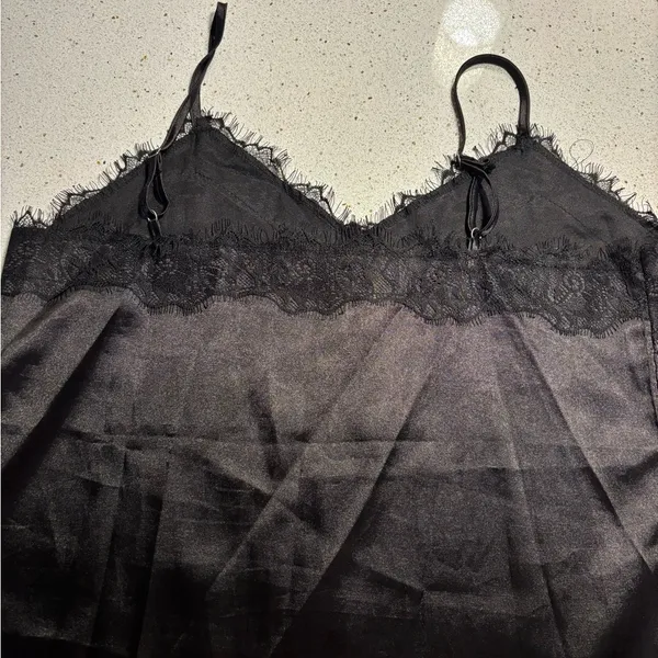 SheIn Black Lace Trim Cami Top - Image 2