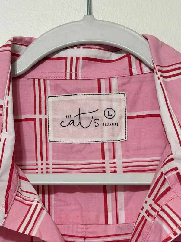 The Cat’s Pajamas Pretty in Pink Luxe Pima Sleeveless Night Shirt Size Large - Image 3