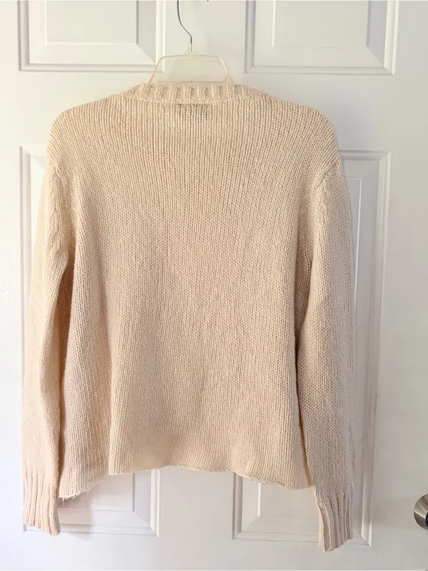 Wooden Ships Hocus Pocus Cream Mohair Wool Halloween Sweater XS/S - Image 6