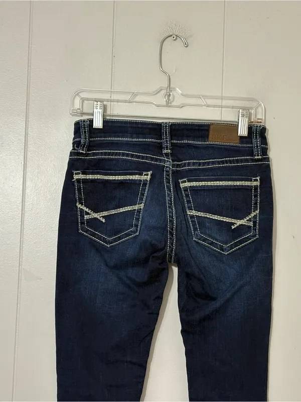 BKE Stella Skinny Jeans Women’s 26L Dark Wash Stretch Mid Rise Denim - Image 9