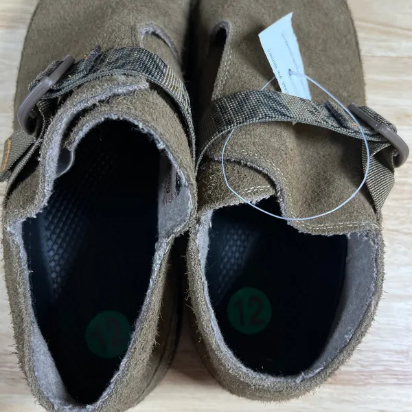 Chacos Paonia Suede Clogs Womens 12 Teak Brown Wool Blend Lining JCH108932 - Image 8