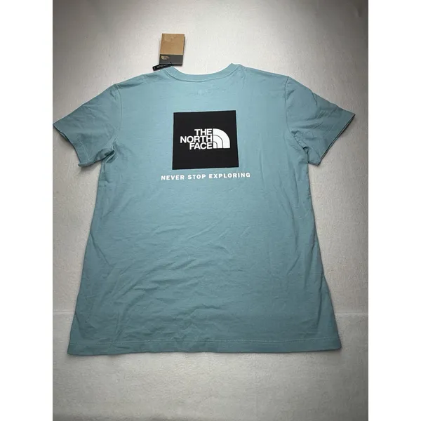The North Face Women's Short Sleeve Box NSE T-Shirt Blue Size XL NWT - Image 3