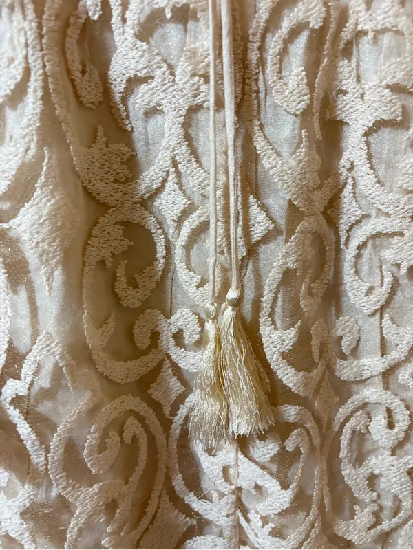 Free People North Star Sequin Lace Mini Dress in Ivory - Image 8
