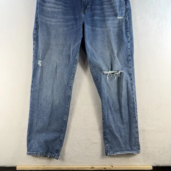 a.n.a. A New Approach Sz 14 Jeans‎ Mid Rise Boyfriend Straight Distressed Grunge - Image 3