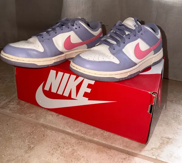 Purple and pink Nike Dunks - Image 3
