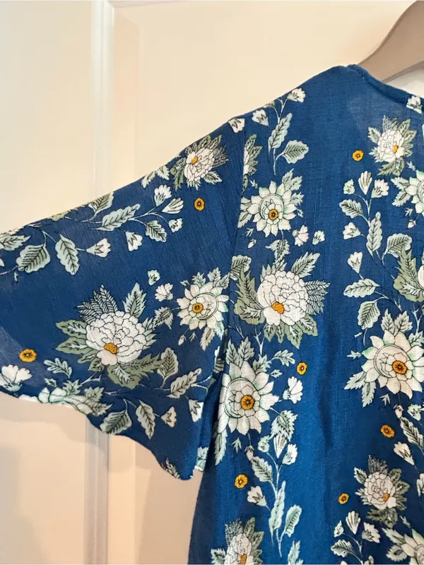 Show Me Your Mumu Rancho Vista Tunic Dress Blue White Size XS - Image 12