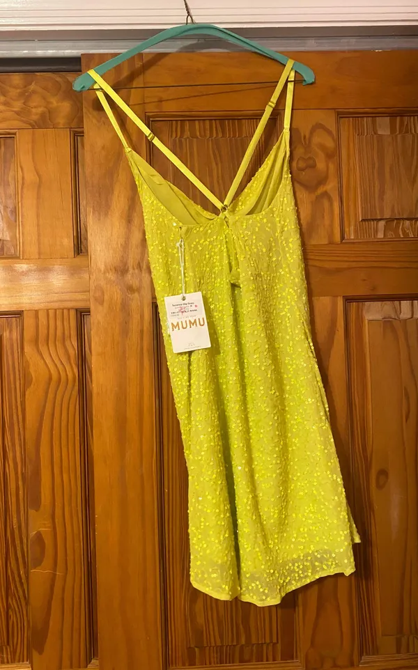 Show Me Your Mumu Yellow Sequin Dress - Image 2