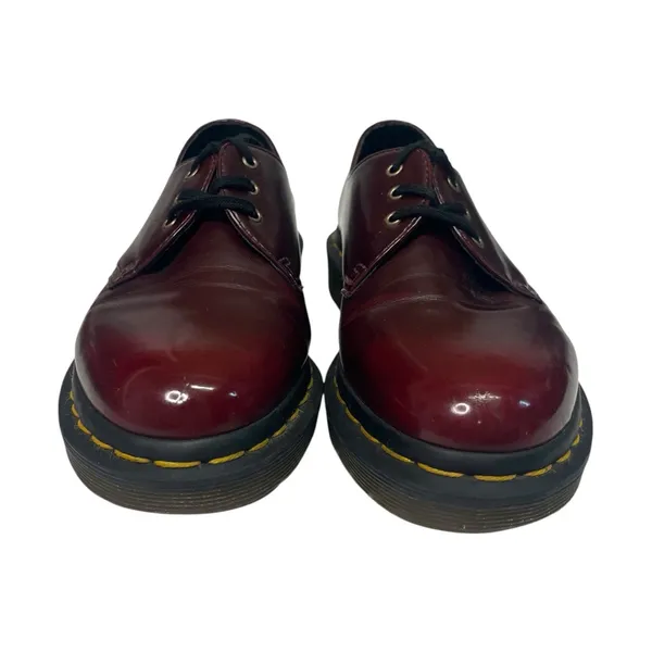 Dr Martens Oxford Shoes Womens 5 Red Oxblood Vegan Derby AirWair Goth Chunky - Image 8