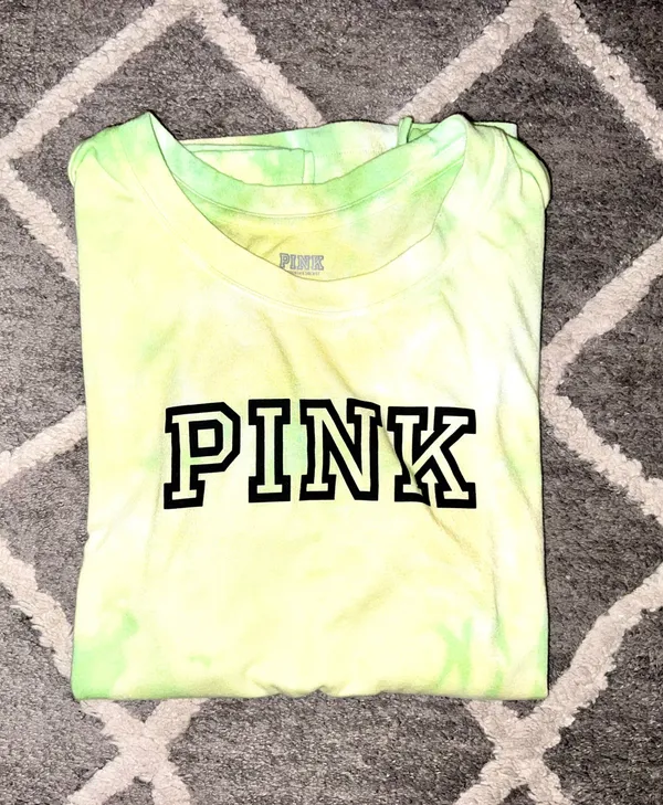 PINK - Victoria's Secret Green T-shirt - Image 2