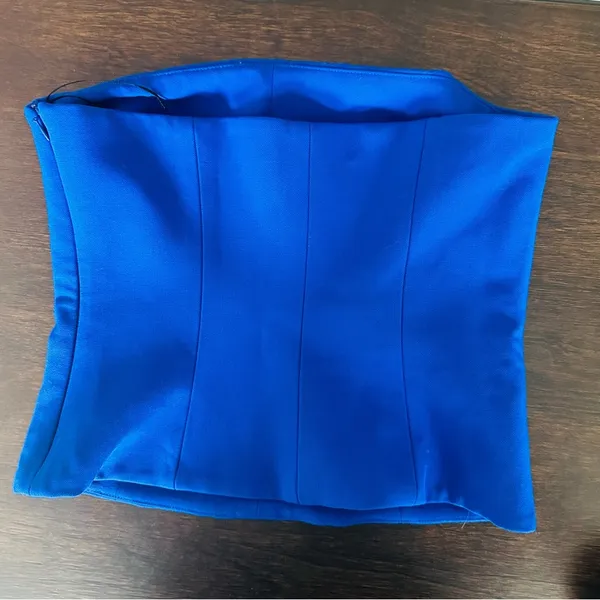 ZARA Blue Bustier Top - Size XS - New without tags - Image 8