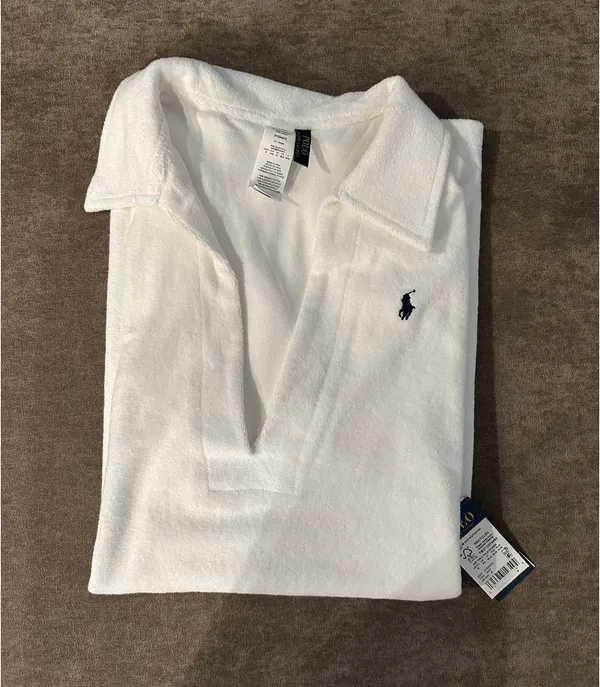 Polo Ralph Lauren White Terry Cloth Dress - Image 3