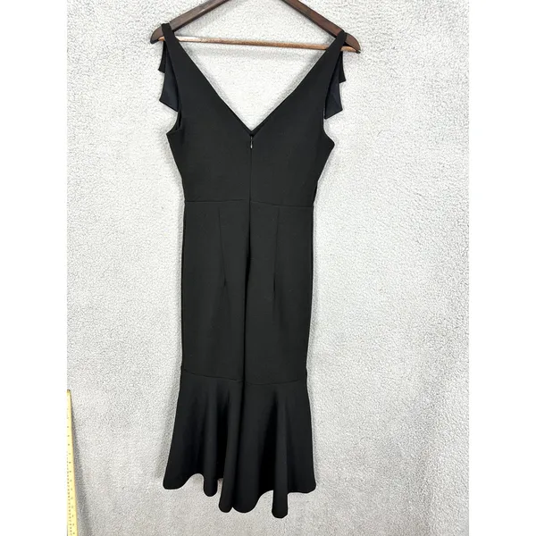 Lulus Midi Dress Womens Small Black Sleeveless Ruffle Dark Feminine Lolita‎ Boho - Image 2