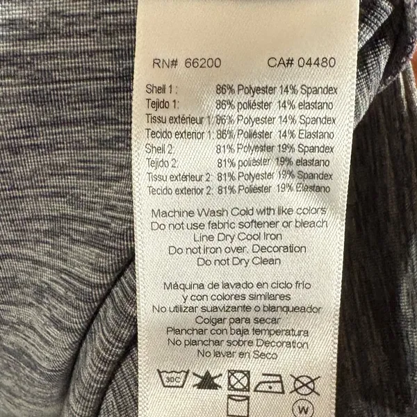 ASICS Gray And Black‎ Active Leggings Size Medium - Image 9