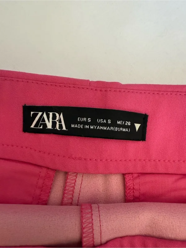 Zara Hot Pink Mini Skort Size Small - Image 4