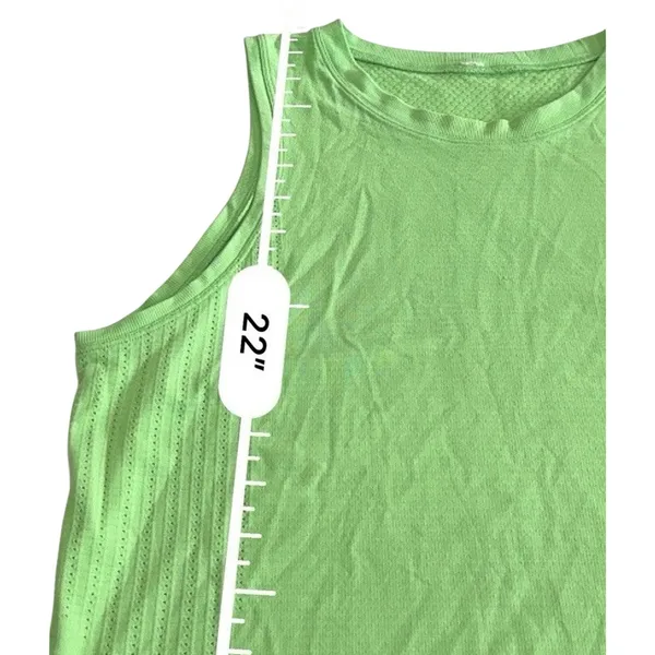 Lululemon Train to Be Tank Top Scream Green Light Relaxed Fit Mesh Size 10⁠ - Image 9