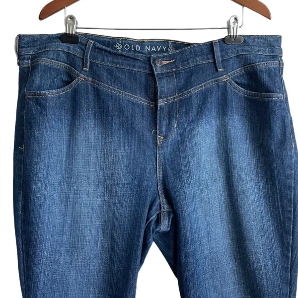 Old Navy Jeans Women Flared Leg Casual Size 18‎ Blue Denim Durable Minimalistic - Image 5