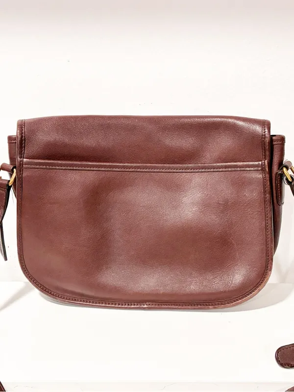 Vintage Coach 9790 Chocolate Brown Leather City Bag Shoulder Crossbody Purse - Image 6