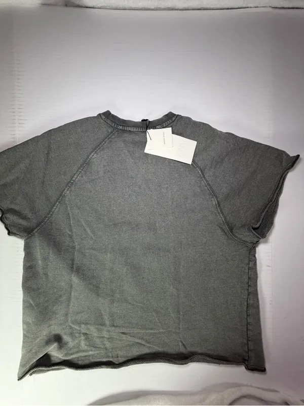 Zara Gray Graphic Tee with Pink Los Angeles Print - Image 7