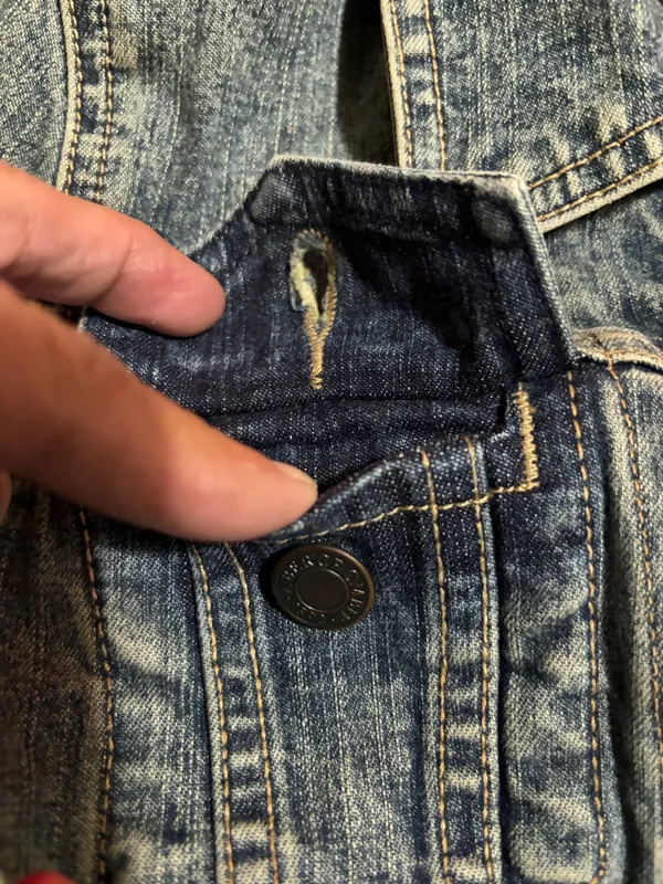 Vintage Abercrombie & Fitch dark washed vintage Jean jacket - Image 3