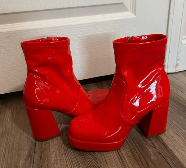 Steve Madden Red Booties - Image 2