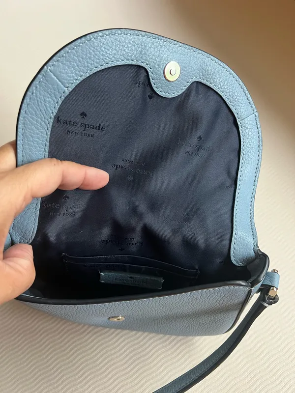 Kate Spade New York Leila Mini Flap Crossbody in Light Blue NWOT - Image 4