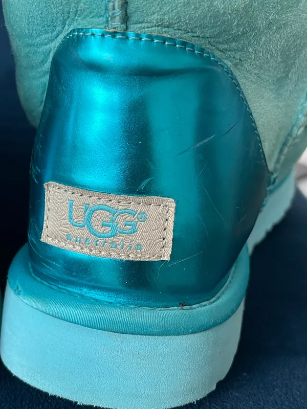 UGG Australia Blue Metallic Sheepskin Boots - Image 11