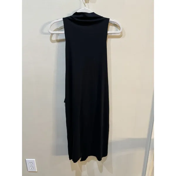 VINCE Knot Pima Cotton Black Sheath‎ Dress Tie Waist Size M, NEW NWOT, MSRP $225 - Image 5