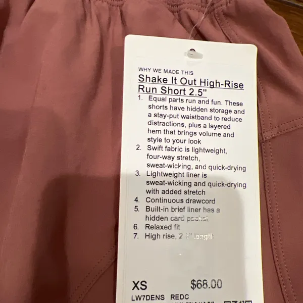 Lululemon Shake it out high rise run short  - Image 2