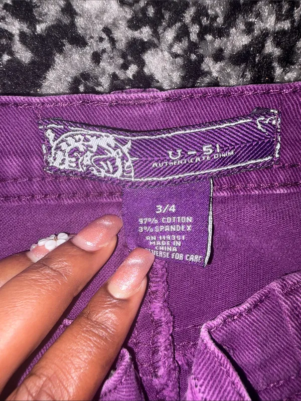 Purple Women's Slim Jeans size 3/4 - Image 2