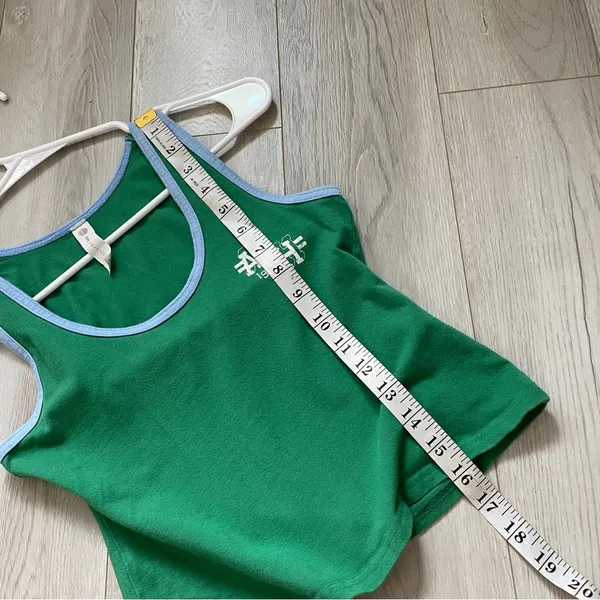 Anthropologie Tank Top sporty daily practice womens Green (xxsmall) preppy - Image 6