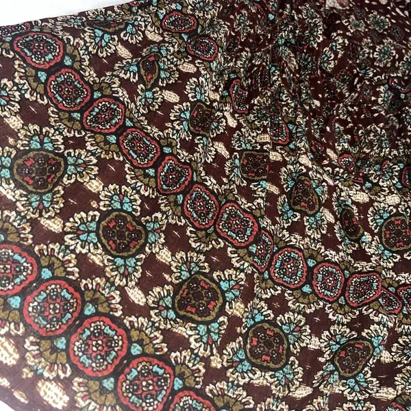 Patrons Of Peace M Medium Tulip Wrap Printed Boho Long Sleeve Dress - Image 3