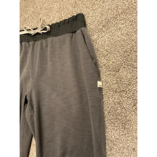 Vuori Lux Rib Performance Jogger Gray Ribbed Athleisure Lounge Pants, Size S - Image 4
