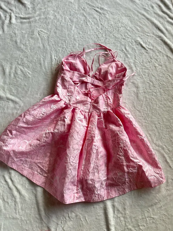 For Love & Lemons Faith Mini Dress Pink - Image 10